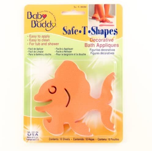 Baby Buddy Bb Safe-T-Shapes Appliques - Goldfish (Pack Of 18)