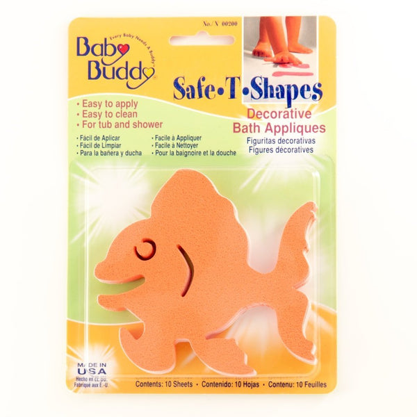 Baby Buddy BB Safe-T-Shapes Bath Tub Appliques, Goldfish