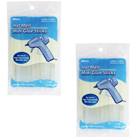 Glue Gun Sticks - Mini Hot Melt Glue Sticks # 834 (Set of 2 Packages) 16 mini glue sticks in each