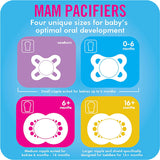 MAM Pacifiers 0-6 Months,  ‘Clear’ Design Collection, Boy, 2-Count