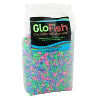 GloFish Aquarium Gravel, Pink/Green/Blue Fluorescent, 5-Pound Bag by GloFish