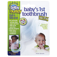 Baby’s 1st Toothbrush Teether -  Silicone for Babies and  Toddlers Clear