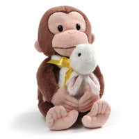 GUND Curious George with Bunny Stuffed Animal Plush, 10"