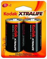 Kodak XTRALIFE Alkaline D (2 Pack)