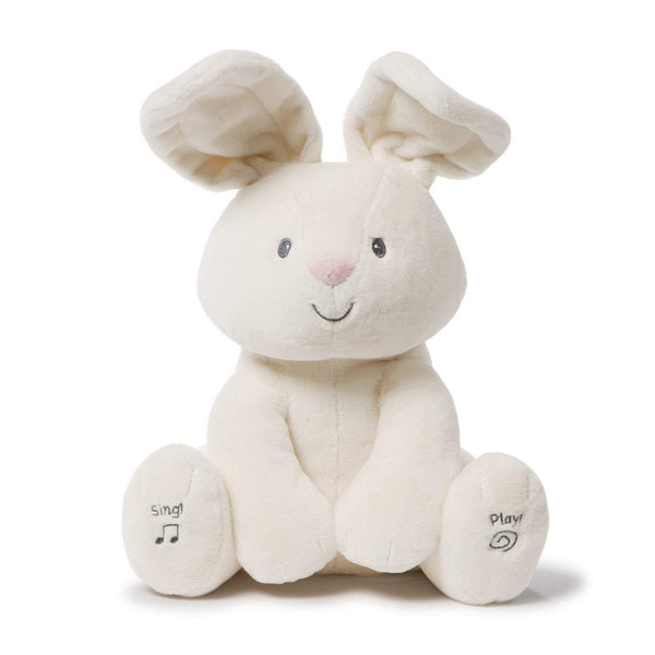 Gund Baby Flora The Bunny Animated Plush Stuffed Animal Toy, Cream, 12"