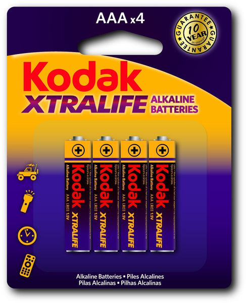 Kodak XTRALIFE Alkaline AAA ( 4 Pack)
