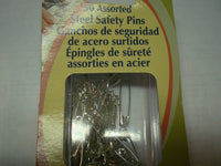 Helping Hand 156020 Safety Pins Steel Assorted (50 Piece)