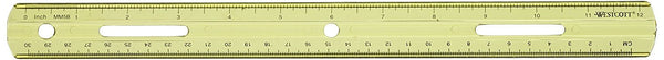 Westcott Plastic Ruler, 12 Inches/30 Centimeters, Assorted Colors (10526)