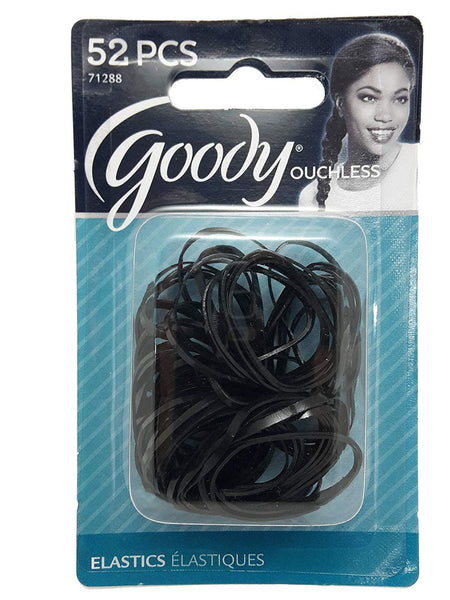Goody Women's Ouchless Polyband Elastics, Black, 52 Count