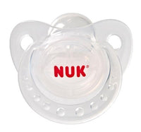 NUK Transparent Silicone BPA Free Pacifier, 6+ month, 2 Pack (Discontinued by Manufacturer)