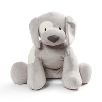 Gund Baby GUND Jumbo Gray Spunky Puppy Baby Stuffed Animal Dog, Gray