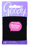 Goody Women's Ouchless 2 mm Elastics, Black, 29 Count