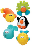 Sassy Bathtime Pals Squirt and Float Toys, 5 Piece Set
