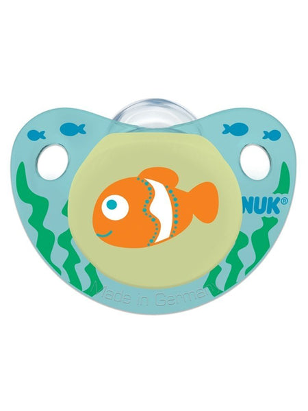 NUK Cute as a Button Sea Creatures Pacifier in Assorted Colors and Styles, 6-18 Months, 2 Count