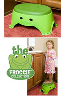 Mommy's Helper Step Up Non-Slip Stepstool Froggie Collection, Green