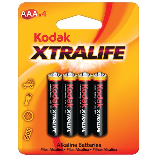 KODAK KAA-4 30367807 Xtralife(TM) Alkaline Batteries (AA; 4 pk)