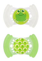 MAM SOFT BPA Free Silicone Pacifier, 6 Months, 2 Pack - GREEN