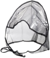 La Mart Women's Rain Bonnet With Full Cut Visor & Netting O/S Black