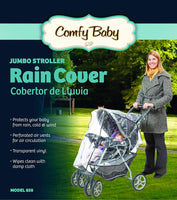 Comfy Baby! Universal Clear Waterproof Rain Cover/Wind Shield for Jumbo Stroller