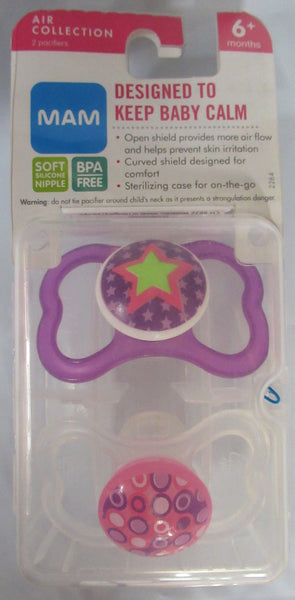 MAM SOFT SILICON NIPPLE -AIR COLLECTION - PACIFIERS