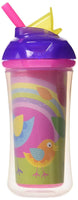 Munchkin Click Lock Insulated Straw Cup, 9 Ounce-assorted designs