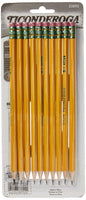 Dixon Ticonderoga No.2 Soft Pencil, Yellow, 10 Count (1-Pack)