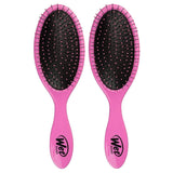 Wet Brush Original Detangler Hair Brush - Punchy Pink - Exclusive Ultra-soft IntelliFlex Bristles - Glide Through Tangles With Ease For All Hair Types - For Women, Men, Wet And Dry Hair-Pack of 2