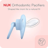 NUK Orthodontic Pacifiers, Boy, Blue, 18-36 Month (Pack of 2)