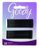 Goody Black Roller Pins, 3 inches 18 ea (Pack of 6)