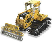 Erector by Meccano 2-in-1 Excavator and Bulldozer Model Set, STEM Education Toy for Ages 10 & Up