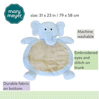 Mary Meyer Bestever Baby Mat, Elephant Blue-NEW-Missing packaging and all tags