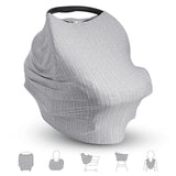 Munchkin Brica XtraGuard 5-in-1 Car Seat Cover and Nursing Cover, Grey