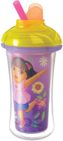 Munchkin Dora the Explorer Click Lock Insulated Straw Cup, 9 Ounce (Colors may vary)