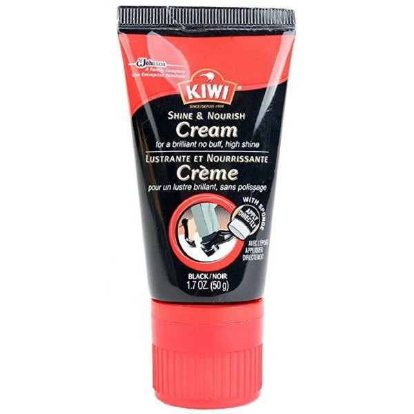 KIWI Express No Buff Cream Shoe Polish, Black 1.7 oz (Pack of 12)