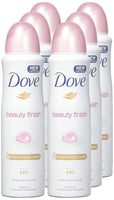 Dove Deodorant & Anti-Perspirant, 150Ml=5.07Oz / Each, 0% Alcohol, 48 Hr Protection (Beauty Finish)