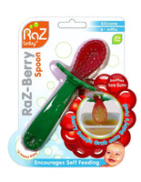 RaZ-Berry Baby Spoon / Baby's First Spoon / 100% Silicone