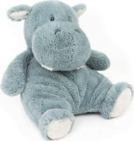 GUND Baby Oh So Snuggly Hippo Large Plush Stuffed Animal, Teal Blue and Cream, 12.5"