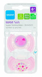 Mam Soft Supple Edge Teething Pacifiers - Pink (6 months)