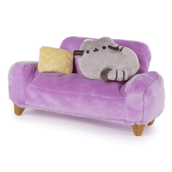 GUND Pusheen at Home Plush and Pink Couch Collector Set of 2