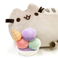 GUND Pusheen Snackables Sprinkled Cupcake Cat Plush Stuffed Animal, Gray, 9.5"