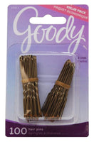 Goody Hair Pins Brown 100 Count (Pack of 6)