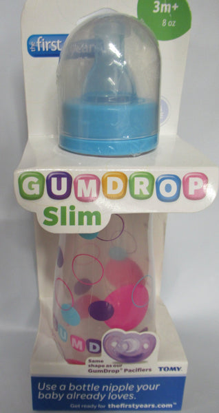 The First Years GumDrop Slim Neck Bottle 8 oz