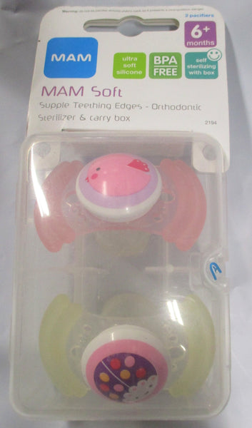 Mam Soft  Silicone Edge Teething Pacifiers