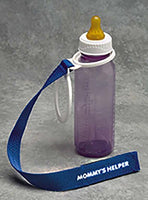 Mommys Helper Bottle Keeper, White/Blue