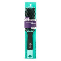 Goody Total Texture Smoothing Brush - Vegan Boar Bristles Help Condition and Smooths Hair - For Natural and Textured Hair - Non-Slip Grip