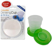 Collapsible Drinking Cup And Pill Box