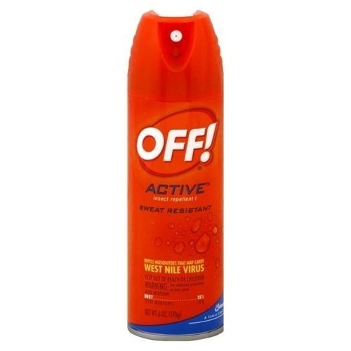 Off Active Sweat Resistant Insect Repellent 6 Ounce Spray (2 Pack)