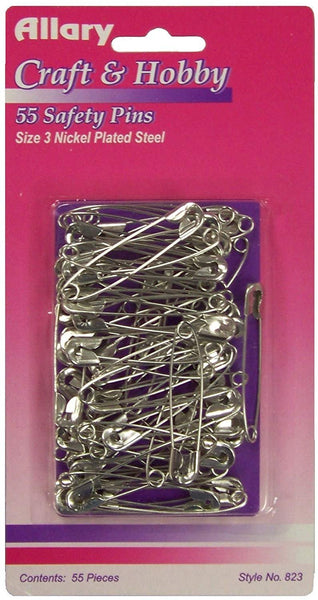 Allary Craft & Sew 55 Large (Size3) Safety Pins, Model #823