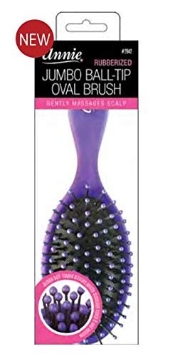 Annie Jumbo Ball -Tip Oval Brush -  Rubberized