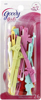 Goody Girls Sassy Barrettes (Assorted Colors), [26 Count]) ([4-Pack)